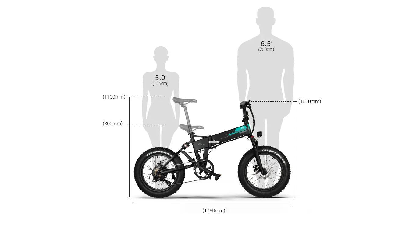 FIIDO M1 Pro Foldable Electric Bike 500W Brushless Motor Speed Up to 25 mph Max Range 80 Miles