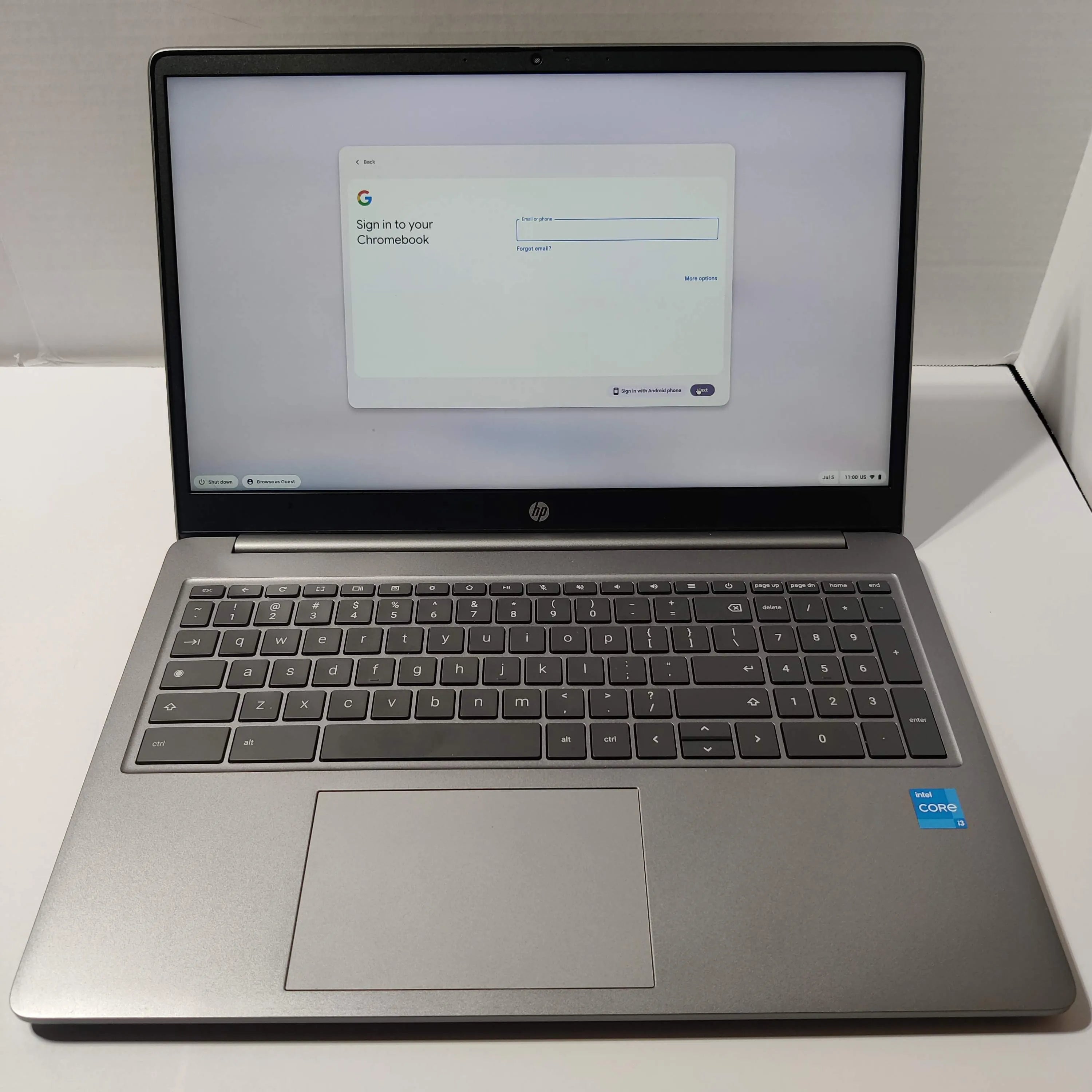 HP 15a-nb0023dx 15.6" Chromebook Core i3-N305 8GB 128GB Silver, Used Excellent
