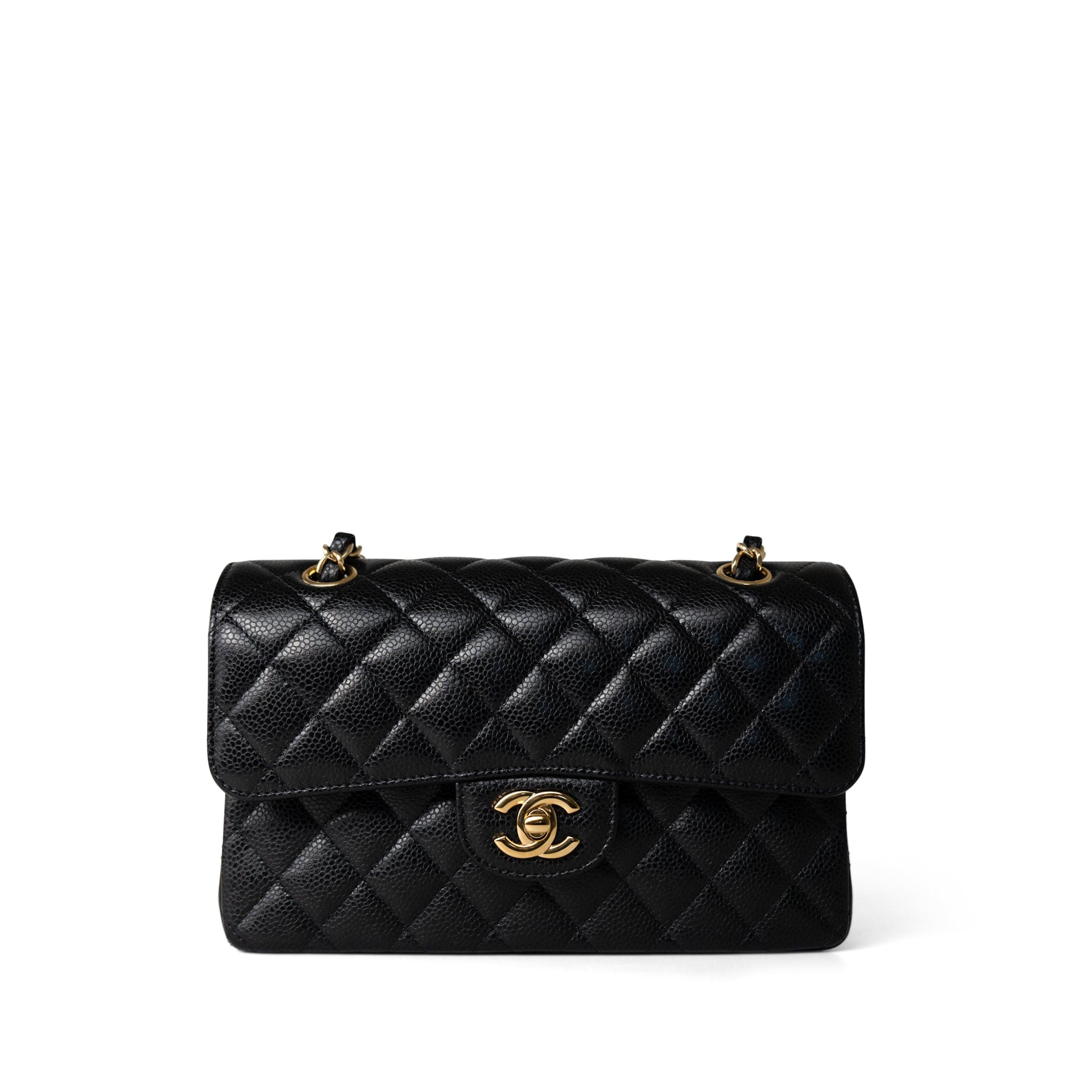 CHANEL Pre-Owned 2016-2017 Chanel Jumbo Classic Caviar Double Flap - Black