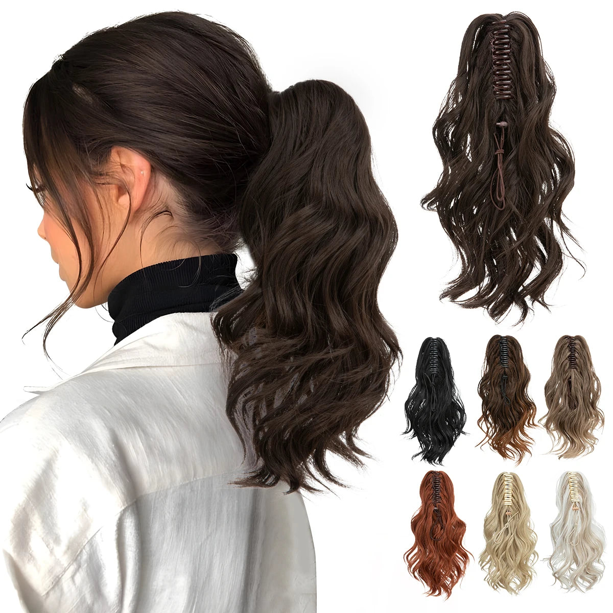 InvisiBlend™ Wavy Claw Clip Ponytail - 14"