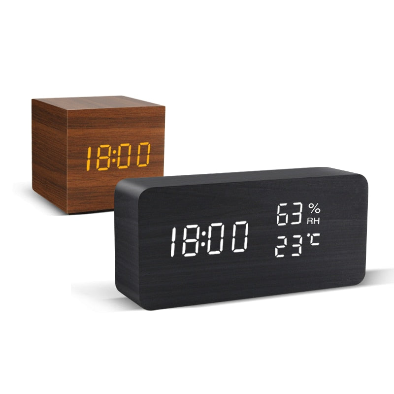 LED Voice Controlled Alarm Clock - The Home Store product image