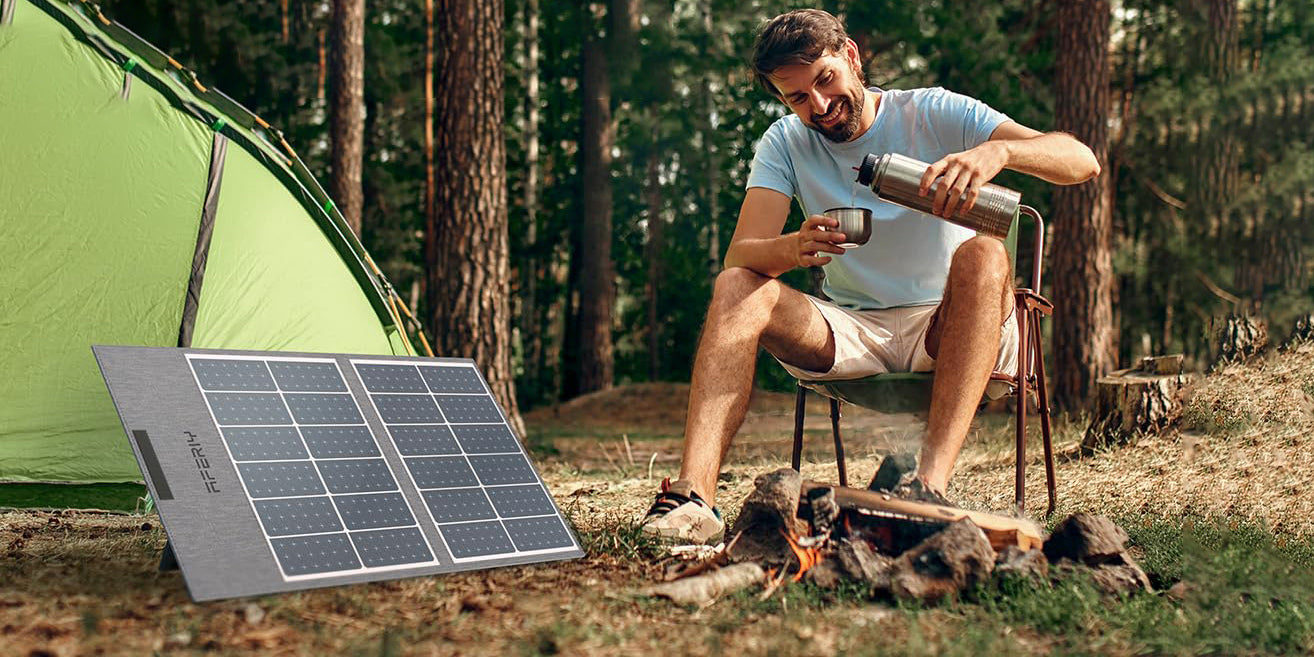 Mini Solar Panel Phone Charger For Camping