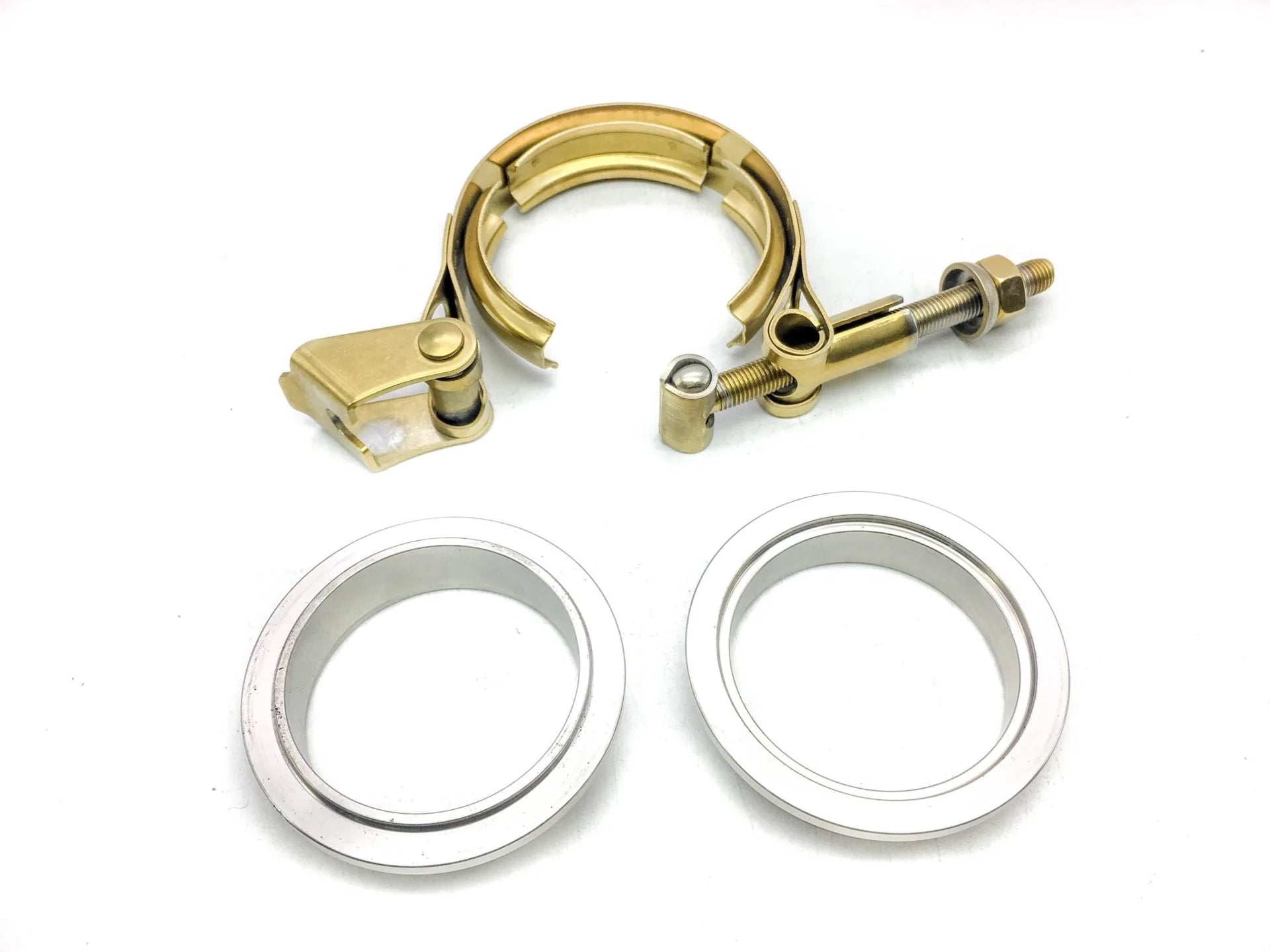 NGR V-Band Kit, Aluminum Clamp (Gold), 3.5in Assembly Kit