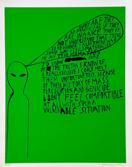 Chris Johanson: Untitled Why Are They So Frantic Silkscreen 2004 Signed/Numbered