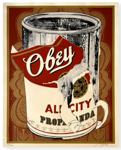 Shepard Fairey- OBEY: Soup Can I Silkscreen Print 2005 Signed/Numbered