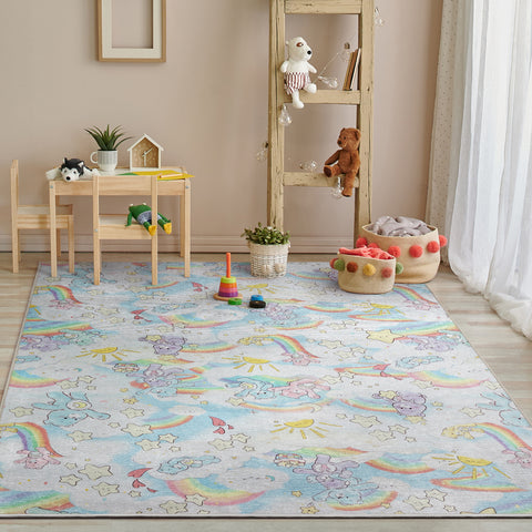 Care Bears Rainbows in the Sky Area Rug