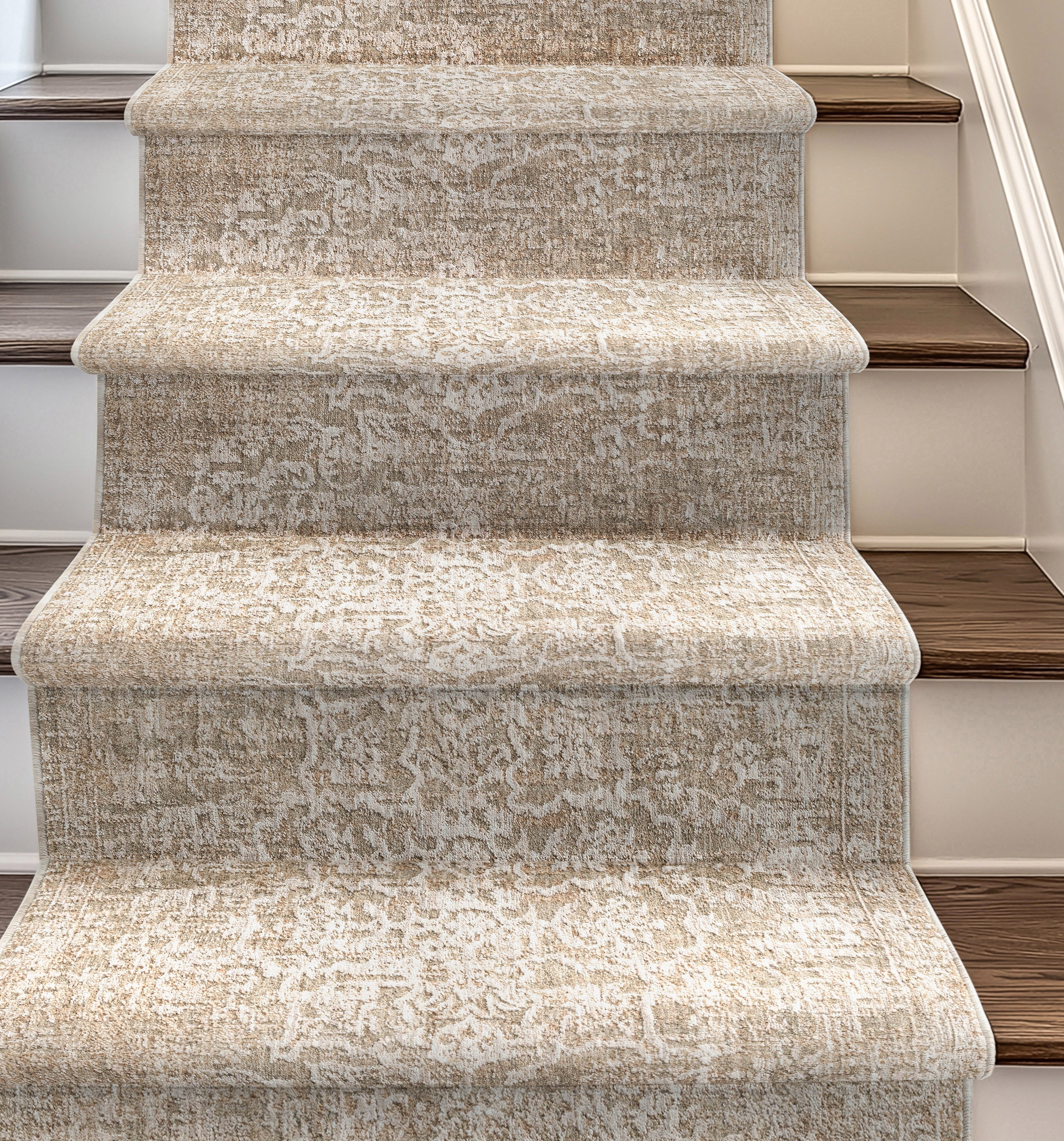 Custom Size Hallway & Stair Runner - Harmony Beige Choose Your Width x Choose Your Runner Length- Made to Order Runner - Dense & - Well Woven product image