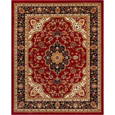 Floral Border Rug - Green 30 x 20