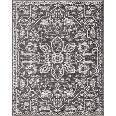 Grey Black Boho Tribal Area Rug Vintage Irregular Pattern - Temu