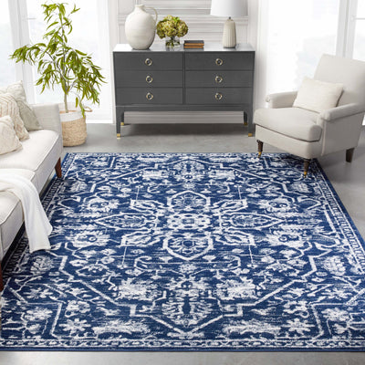 Buy Soft Navy Blue 5 X 7 Braided Area Rugs for Living Room ON SALE