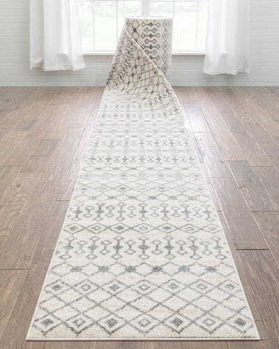 Machine Washable Custom Size Solid Bordered Grey Runner Rug Cut to Size  Indoor Hallway Rug Runners Customize by Feet and 25.5 inches Width Pick  Your