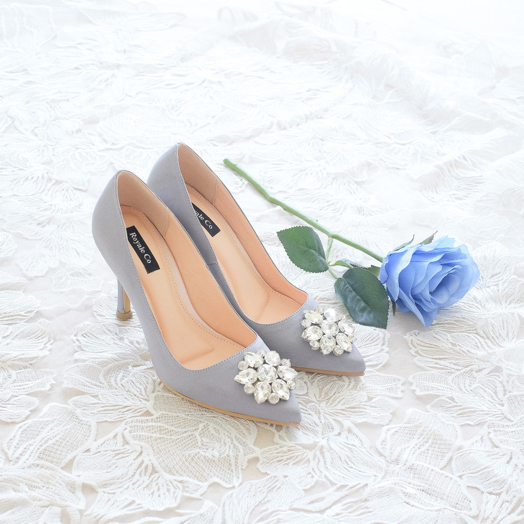 MADEMOISELLE SATIN POINTED HEELS 9CM 