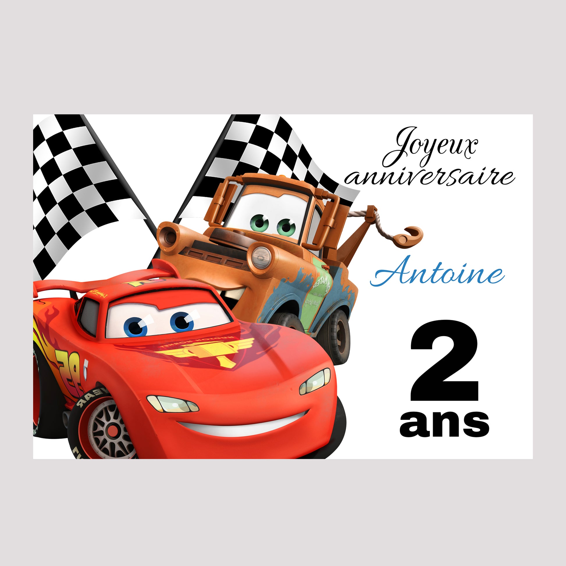 Carte Anniversaire Cars Mimicartes