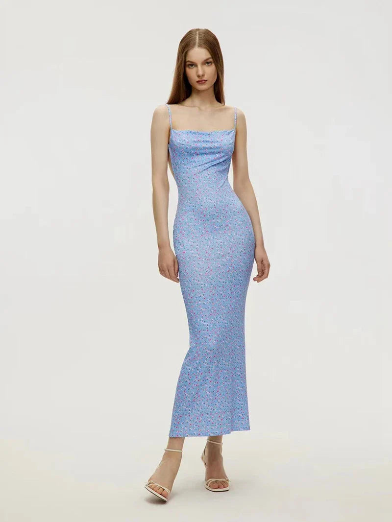 Women€™s Floral Print Slimming Dress - Image 2