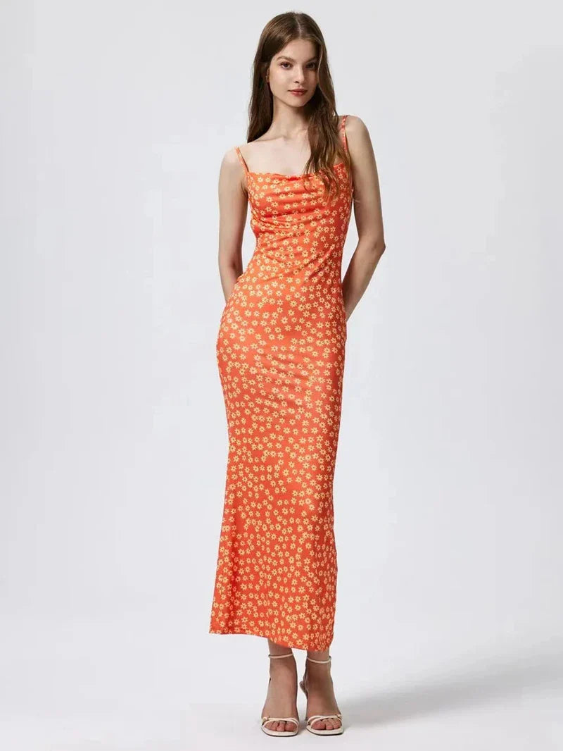 Women€™s Floral Print Slimming Dress - Image 10