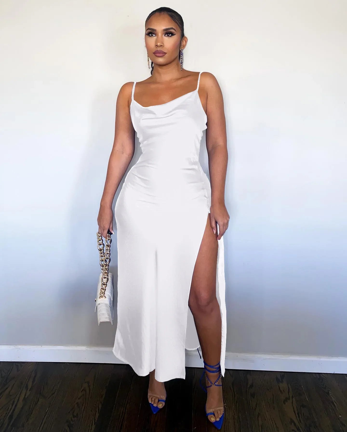 Women€™s Side Slit A-line Bodycon Dress. - Image 7