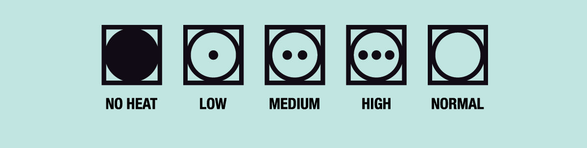 Dryer Temperature Symbols