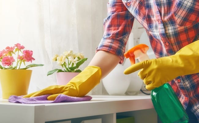 bathroom cleaning