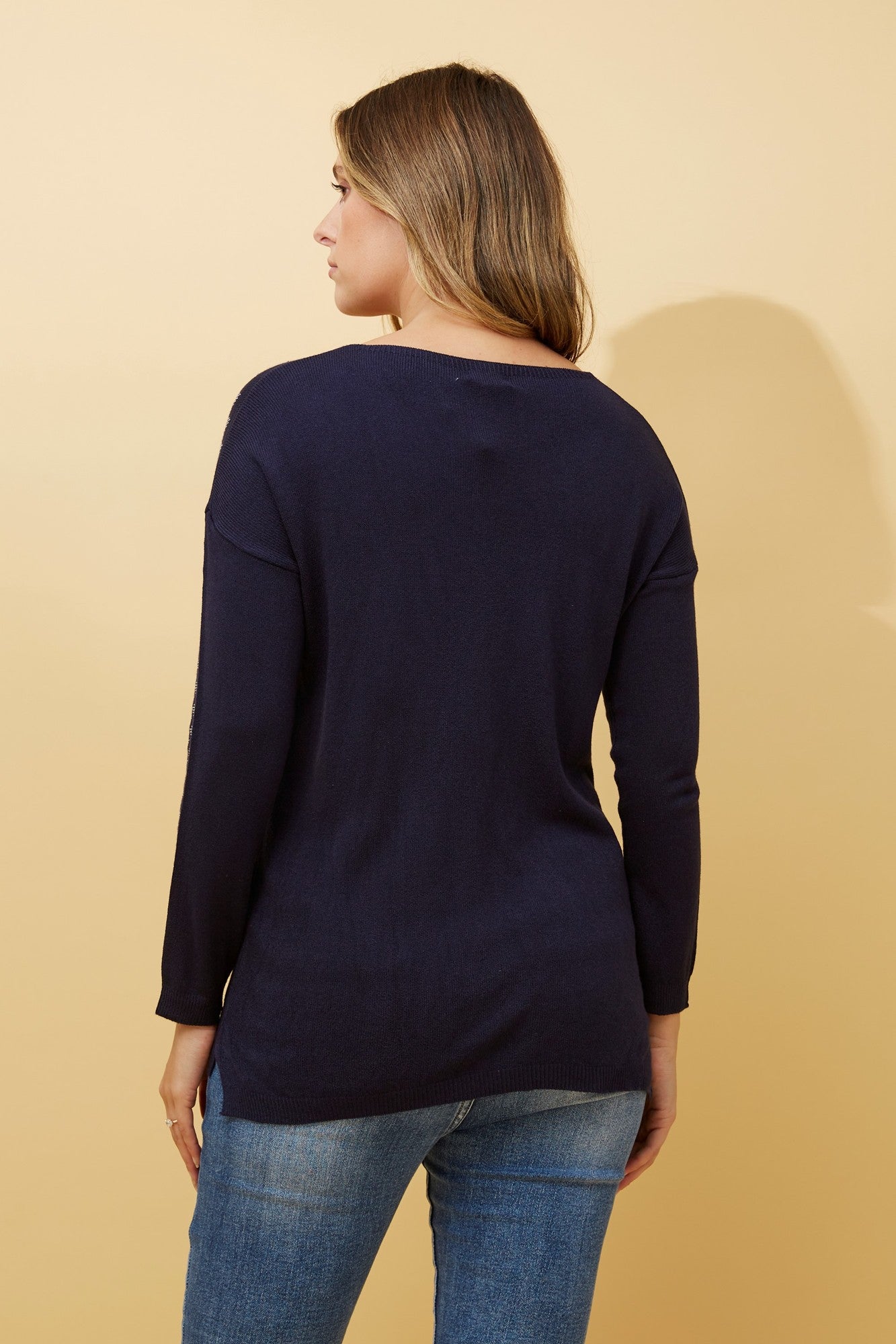 SIENNA GLITTER SLEEVE JUMPER