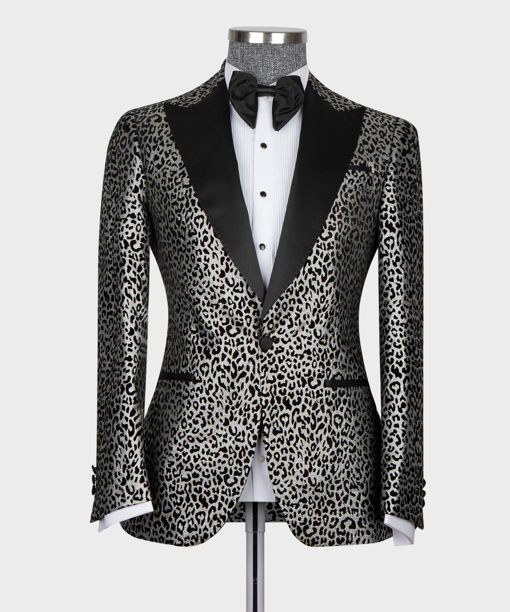 Leopard Print Tuxedo Gray-Black – Dio Babylonian