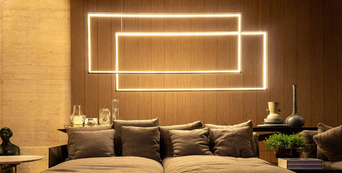 LED strip lighting project warm white
