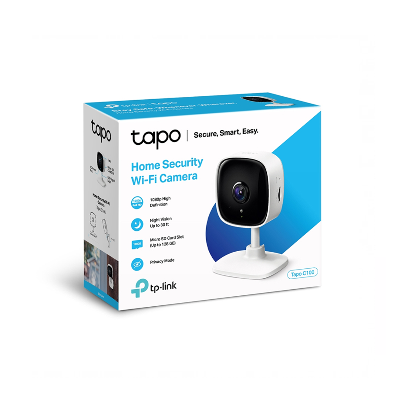 Camara Wifi Rotatoria Tp-Link Tapo C200 Seguridad Para Casa 2Mp
