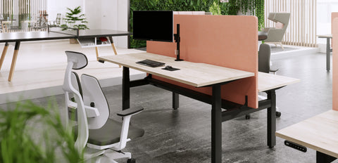 Variable height adjustable sit stand desks