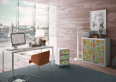 Colourful Tambour Storage office furniture