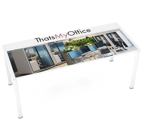 Funky Office desks printed with your brand