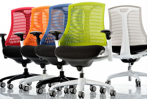 Colourful office chairs