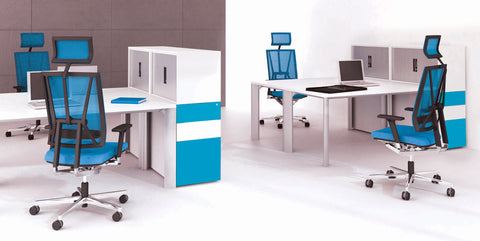 Blue office furniture