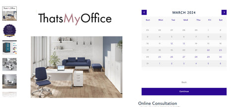 Choose your date and time for office furniture consultation