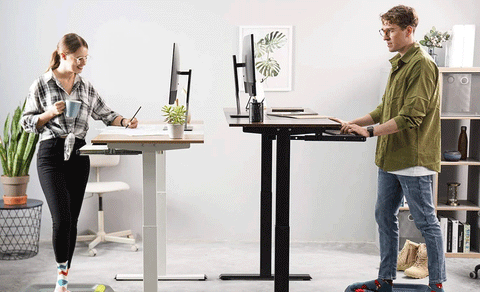 Sit stand desks for work