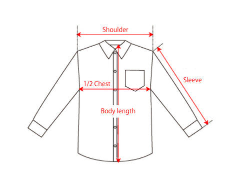 シャツのサイズガイド