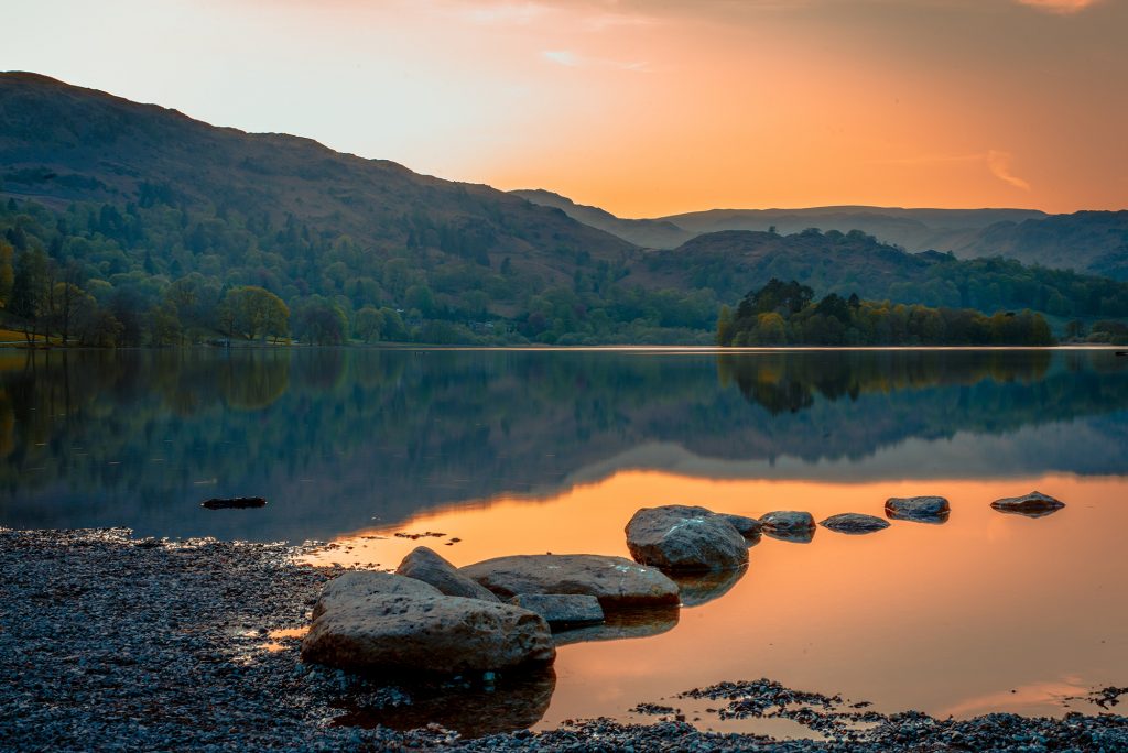 Beautiful landscapes and lakes of the Lake District