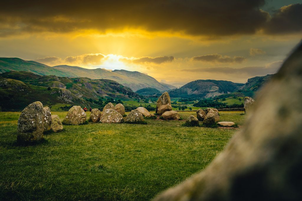 Castlerigg Stone Circles at sunset