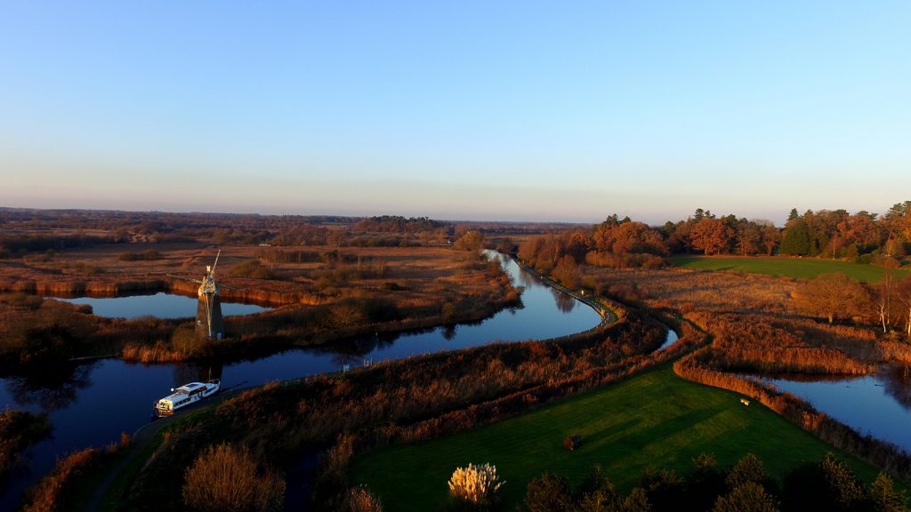 The peaceful Norfolk Broads