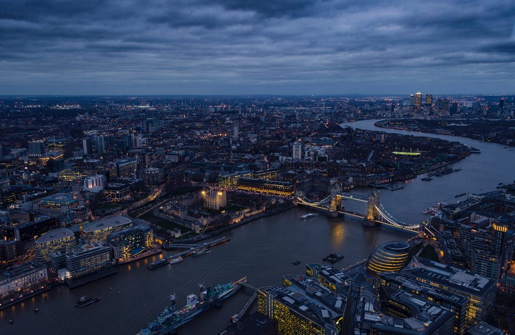 Central London and the River Thames