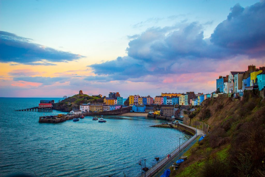 The picturesque coastal town of Tenby in Pembrokeshire