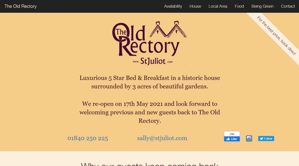 The Old Rectory website