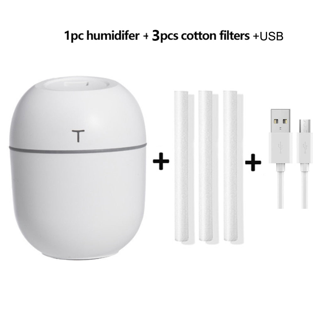 kindream 220ml Mini Air Humidifier Purifier Car USB Aroma