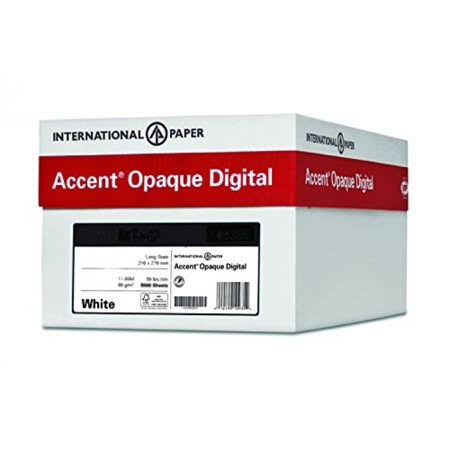 Accent Opaque, Smooth White, 100lb, 12 x 18, 97 Bright, 1,250 Sheets / 5 Ream Case, Made in The USA SVO4_Q7PAF07