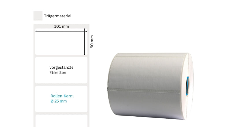 TT-Etiketten SPE-R82, 101x50mm, ablösbar