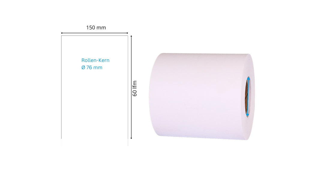 Inkjet-Papierrolle SIJT-R523, 150mmx60lfm, ohne Kleber