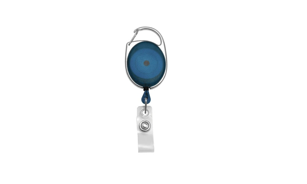 Karten-Jojo Blau mit Karabiner Befestigung Blau