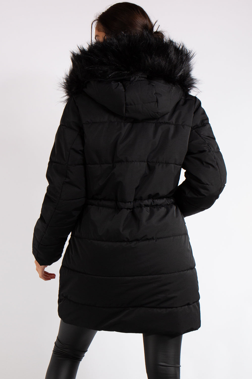 Koko Black Longline Oversized Puffer Coat – Miss Hussy