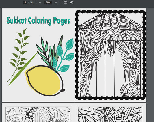 sukkot coloring pages for kids