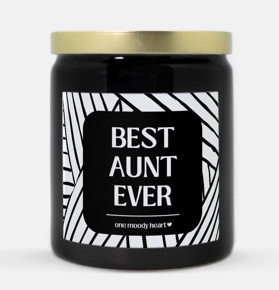 Best Aunt Ever Candle (Modern Style) - One Moody Heart product image