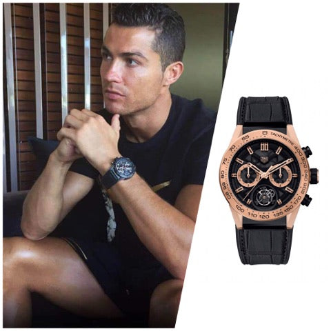 New Tag heuer CR7 Classic Black Analogue watch for Men's