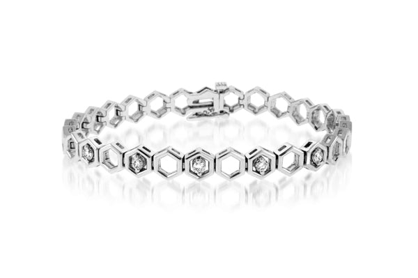 Add-A-Diamond Bracelet Hexagon Setting